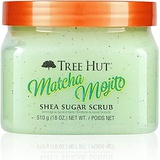Tree Hut Shea Sugar Scrub Matcha Mojito, 18oz, Ultra Hydrating & Exfoliating Scrub for Nourishing Essential Body Care