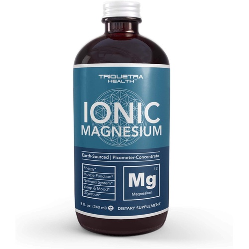  Triquetra Health Ionic Liquid Magnesium (96 Servings) Highest Absorption Magnesium Chloride, Picometer Particle Size, Glass Bottle, Ionically Charged, Same Form of Magnesium Found in Vegetables (8
