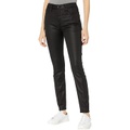 True Religion Jennie High-Rise Curvy Coated Jeans in Onyx