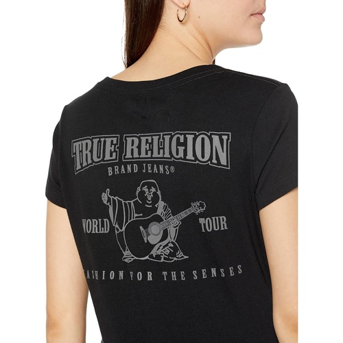 트루릴리젼 True Religion Classic Buddha Short Sleeve V-Neck Tee