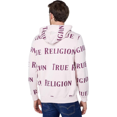 트루릴리젼 True Religion All Over TR Logo Pullover Hoodie