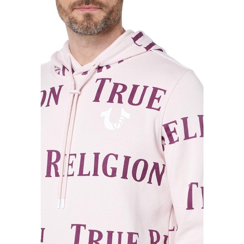 트루릴리젼 True Religion All Over TR Logo Pullover Hoodie