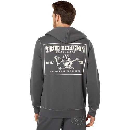 트루릴리젼 True Religion Big T Zip-Up Logo Hoodie