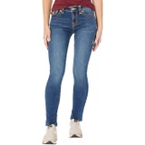 True Religion Stella Mid-Rise Skinny Flap Super T in Medium Wash