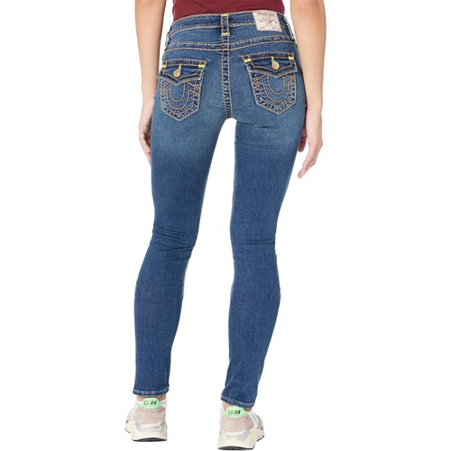 트루릴리젼 True Religion Stella Mid-Rise Skinny Flap Super T in Medium Wash