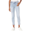 True Religion Jennie Mid-Rise Capris Flap in Light Vintage