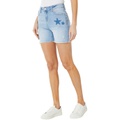 U.S. POLO ASSN. 4 1u002F2 High-Rise Destructed Stretch Denim Shorts in Lismore Wash