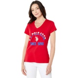 U.S. POLO ASSN. V-Neck Arched Pony Graphic Tee
