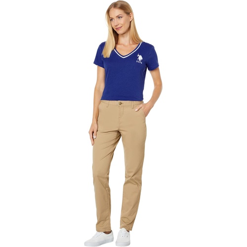  U.S. POLO ASSN. Mid-Rise Stretch Twill Chino Pants