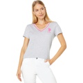 U.S. POLO ASSN. V-Neck Neon Trim Tee