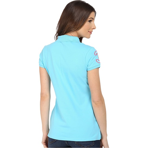  U.S. POLO ASSN. Neon Logos Short Sleeve Polo Shirt