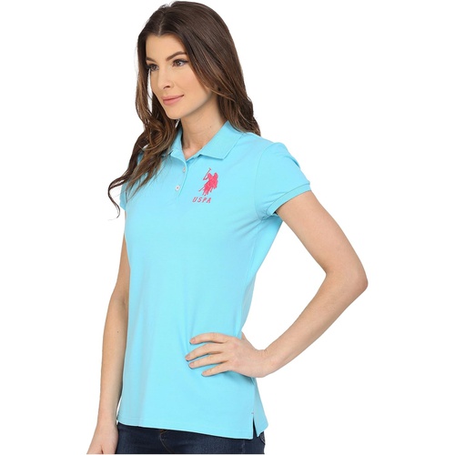  U.S. POLO ASSN. Neon Logos Short Sleeve Polo Shirt