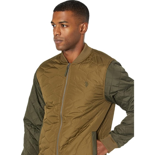  U.S. POLO ASSN. Contrast Quilt Bomber