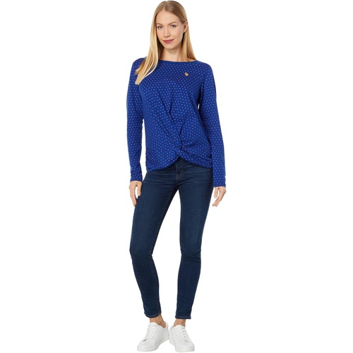  U.S. POLO ASSN. Long Sleeve Twist Front Ditsy Knit Shirt