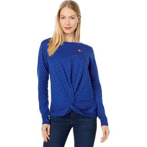  U.S. POLO ASSN. Long Sleeve Twist Front Ditsy Knit Shirt