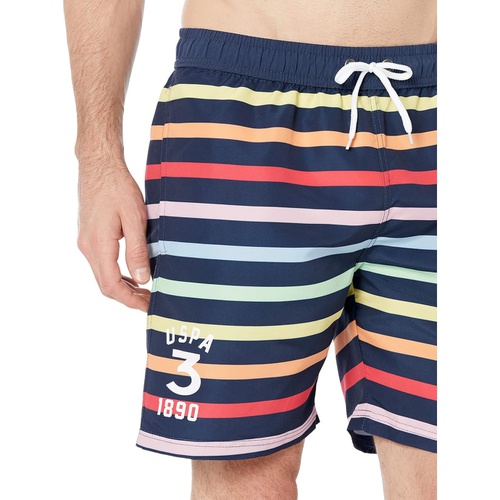  U.S. POLO ASSN. USPA Multi Stripe Swim Shorts