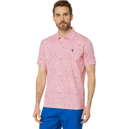  U.S. POLO ASSN. Short Sleeve Floral All Over Print Knit Shirt