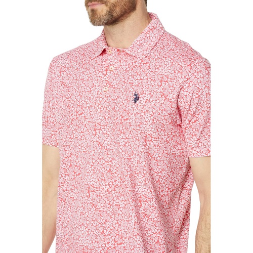  U.S. POLO ASSN. Short Sleeve Floral All Over Print Knit Shirt