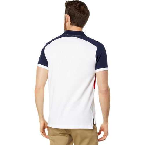  U.S. POLO ASSN. Slim Fit Chest Stripe Color-Block Polo