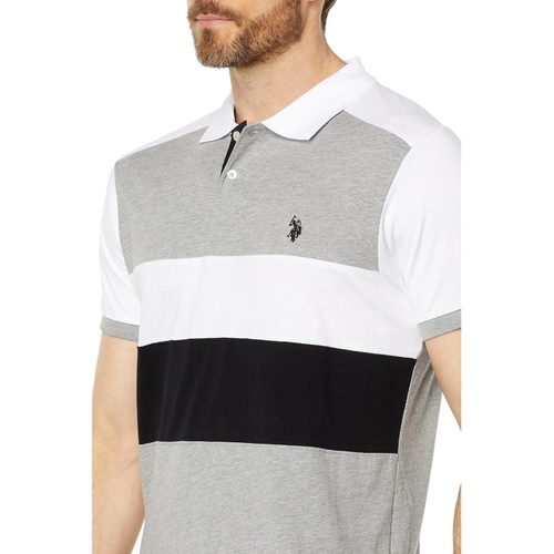  U.S. POLO ASSN. Slim Fit Chest Stripe Color-Block Polo