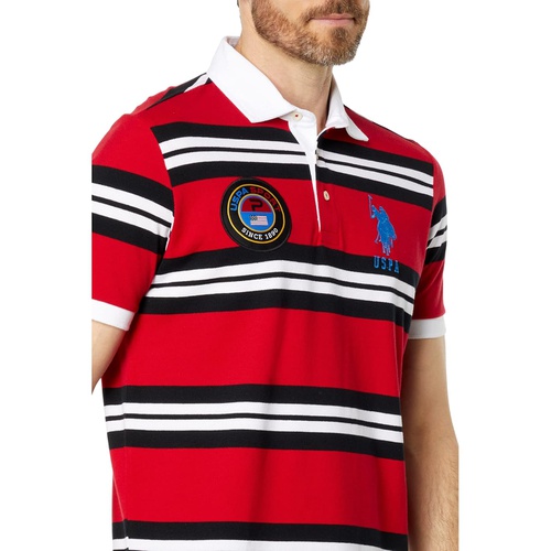  U.S. POLO ASSN. Medallion Short Sleeve Knit Polo Shirt