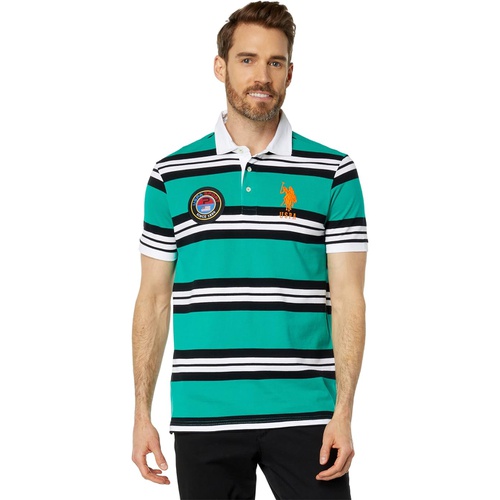  U.S. POLO ASSN. Medallion Short Sleeve Knit Polo Shirt