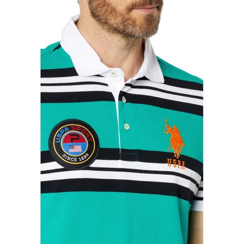  U.S. POLO ASSN. Medallion Short Sleeve Knit Polo Shirt