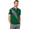 U.S. POLO ASSN. Slim Fit Color-Block Sash Pique Knit Shirt