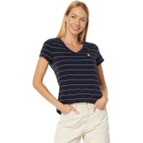 U.S. POLO ASSN. Stripe V-Neck Tee