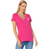 U.S. POLO ASSN. V-Neck Neon Trim Tee