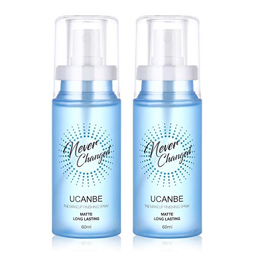  UCANBEMatteSettingSprayProfessionalMakeup Face Mist Oil Control Long Lasting High Hydrating Stay All Day Cosmetic Finishing Spray, 2 Packs