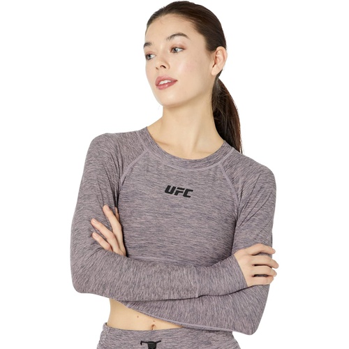  UFC Long Sleeve Crew Neck Cropped Pullover