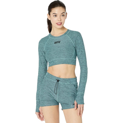  UFC Long Sleeve Crew Neck Cropped Pullover