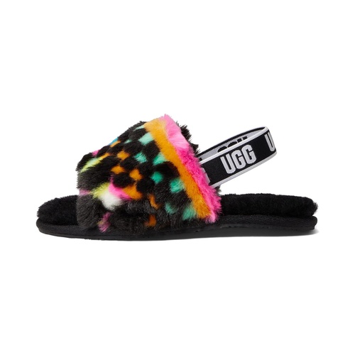 어그 UGG Kids Fluff Yeah Slide Checks (Toddleru002FLittle Kid)