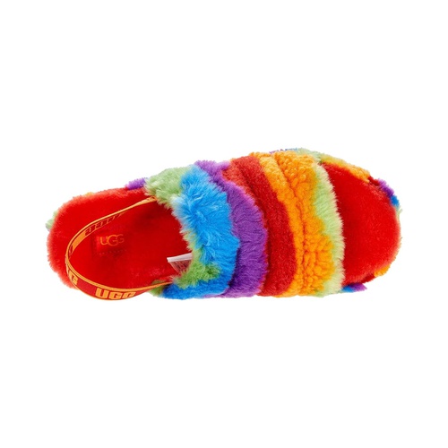 어그 UGG Kids Fluff Yeah Slide Cali Collage (Little Kidu002FBig Kid)