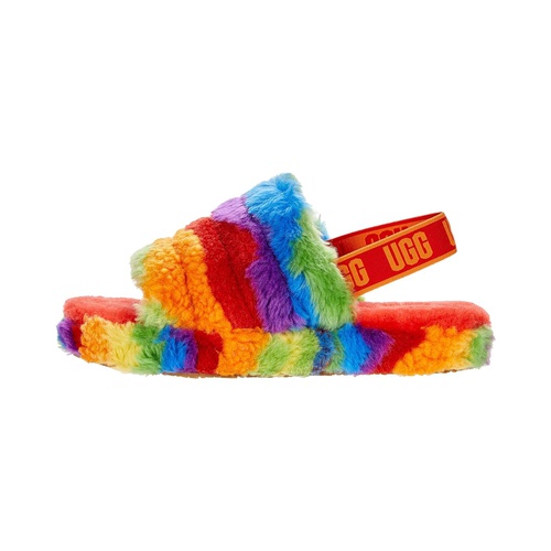 어그 UGG Kids Fluff Yeah Slide Cali Collage (Little Kidu002FBig Kid)