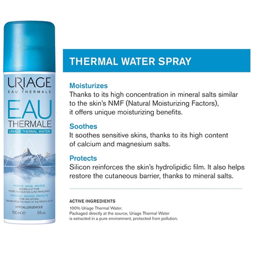  URIAGE Thermal Water Spray | Mineral Infused Face Mist Spray