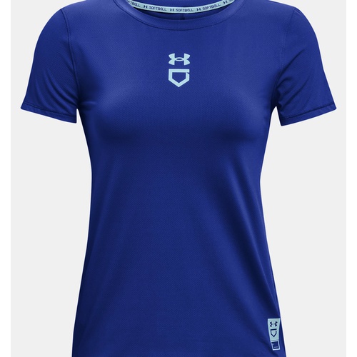 언더아머 Underarmour Womens UA Iso-Chill Softball Short Sleeve