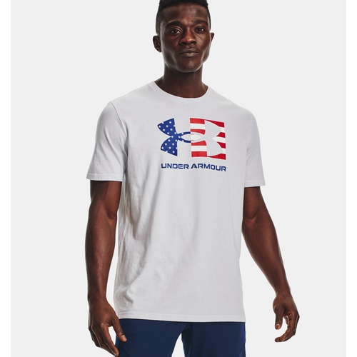 언더아머 Underarmour Mens UA Freedom Big Flag Logo Lockup T-Shirt