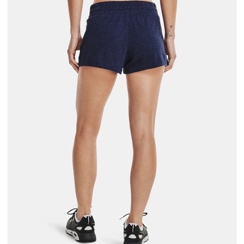 언더아머 Underarmour Womens UA Performance Cotton Collegiate Sideline Shorts