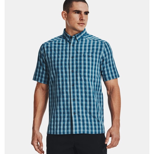 언더아머 Underarmour Mens UA Drift Tide 2.0 Plaid Short Sleeve