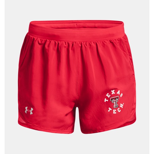 언더아머 Underarmour Womens UA Fly-By 2.0 Collegiate Sideline Shorts