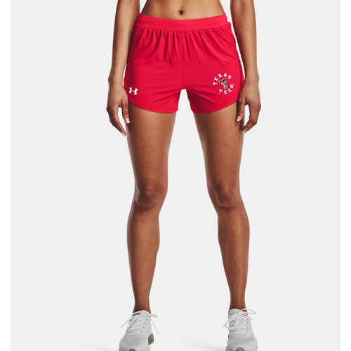 언더아머 Underarmour Womens UA Fly-By 2.0 Collegiate Sideline Shorts