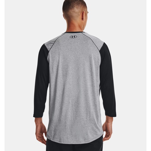 언더아머 Underarmour Mens UA Tech Collegiate Baseball T-Shirt