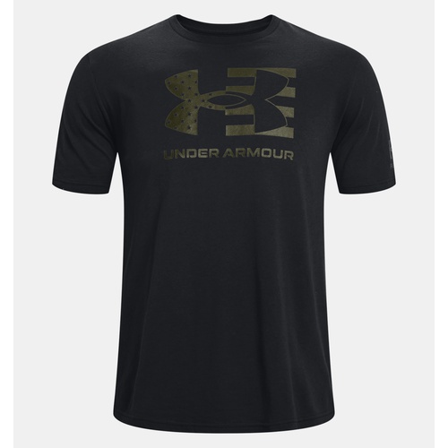 언더아머 Underarmour Mens UA Freedom Big Flag Logo Lockup T-Shirt
