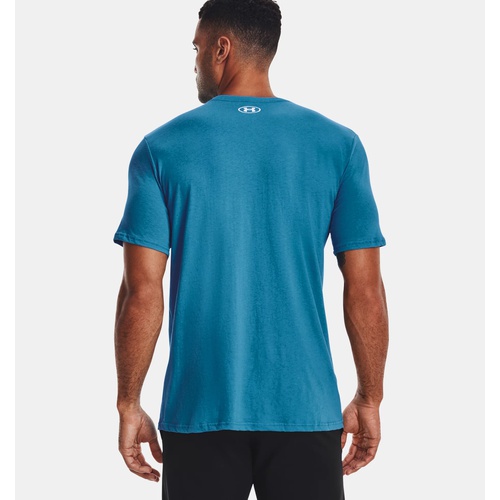 언더아머 Underarmour Mens UA Wordmark Paint Drops Short Sleeve