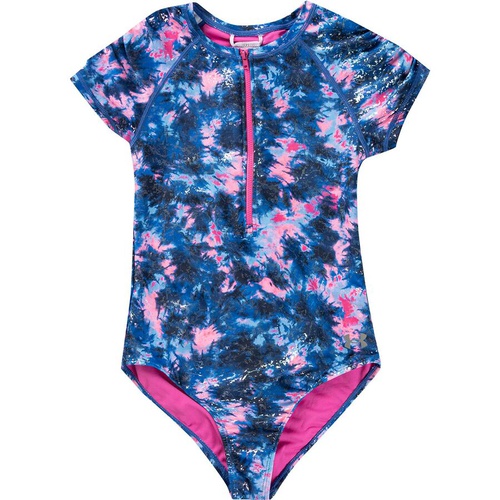 언더아머 Printed Short-Sleeve One-Piece Paddlesuit - Girls