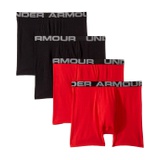 Under Armour Kids 4-Pack Core Cotton Boxer Set (Big Kids)