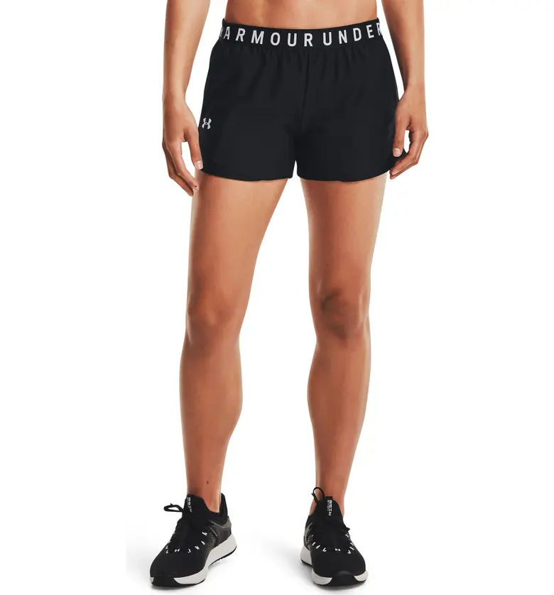 Under Armour Play Up Shorts_BLACK / BLACK / WHITE