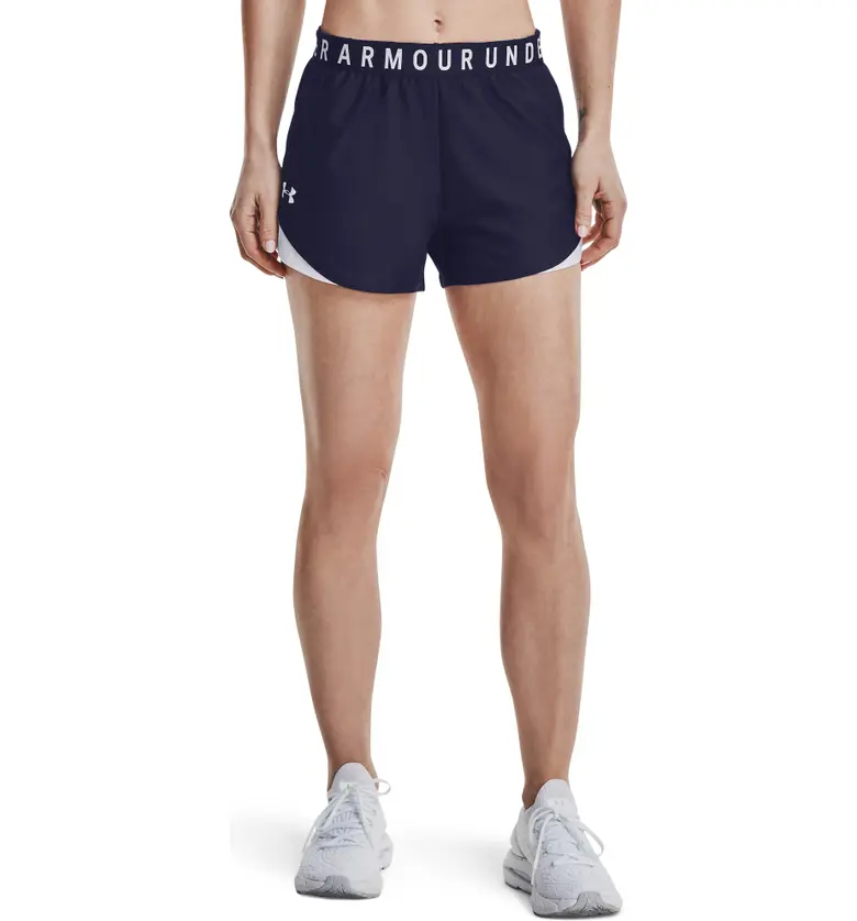 Under Armour Play Up Shorts_MIDNIGHT NAVY / WHITE / WHITE